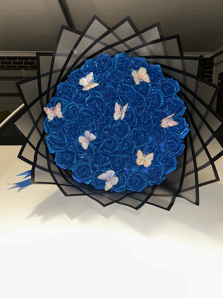 Blue Glitter Bouquet product image (1)