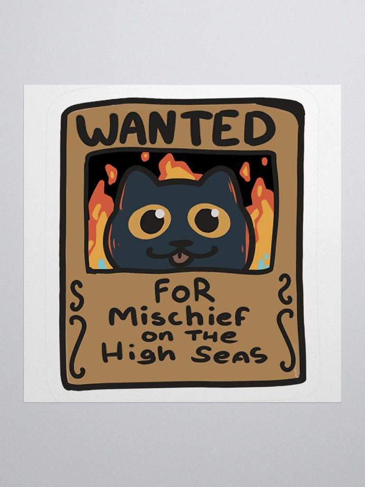 Straw Cat – Wanted Sticker product image (2)