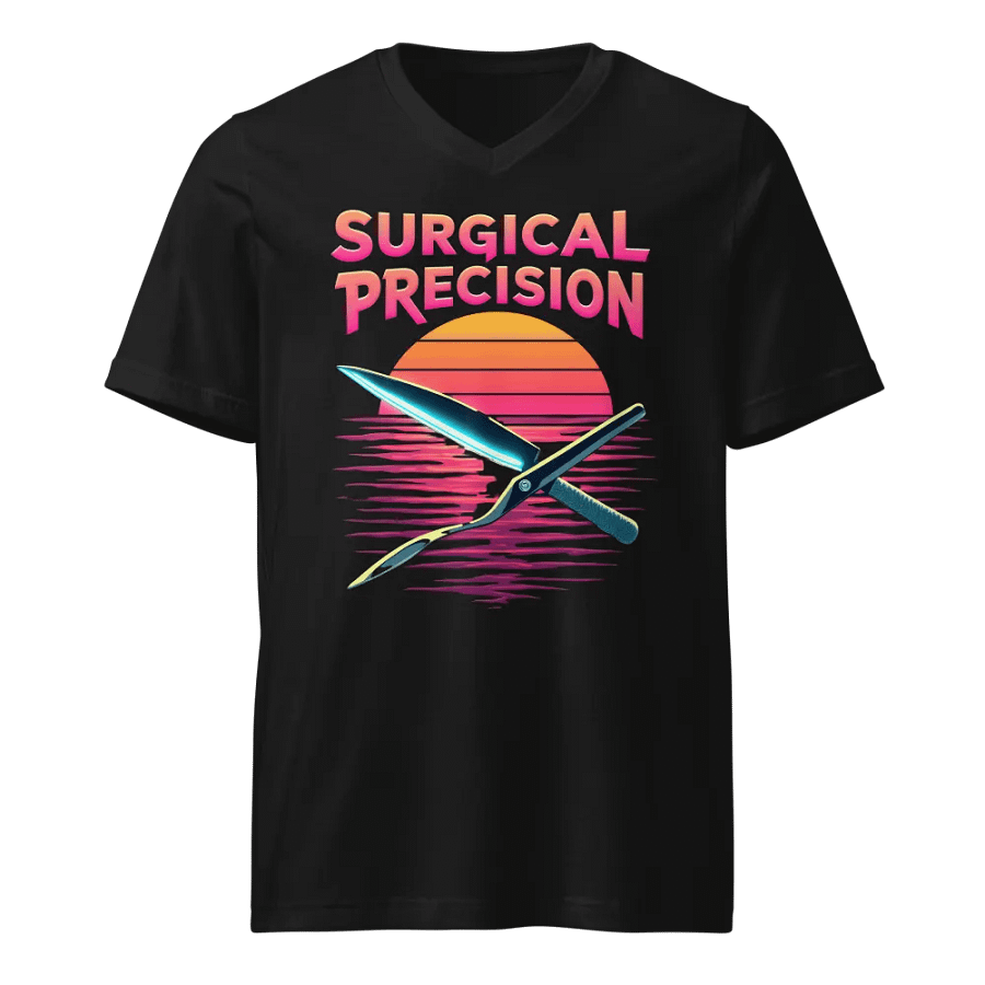 Precision Sunset Scissors V-Neck Tee product image (1)