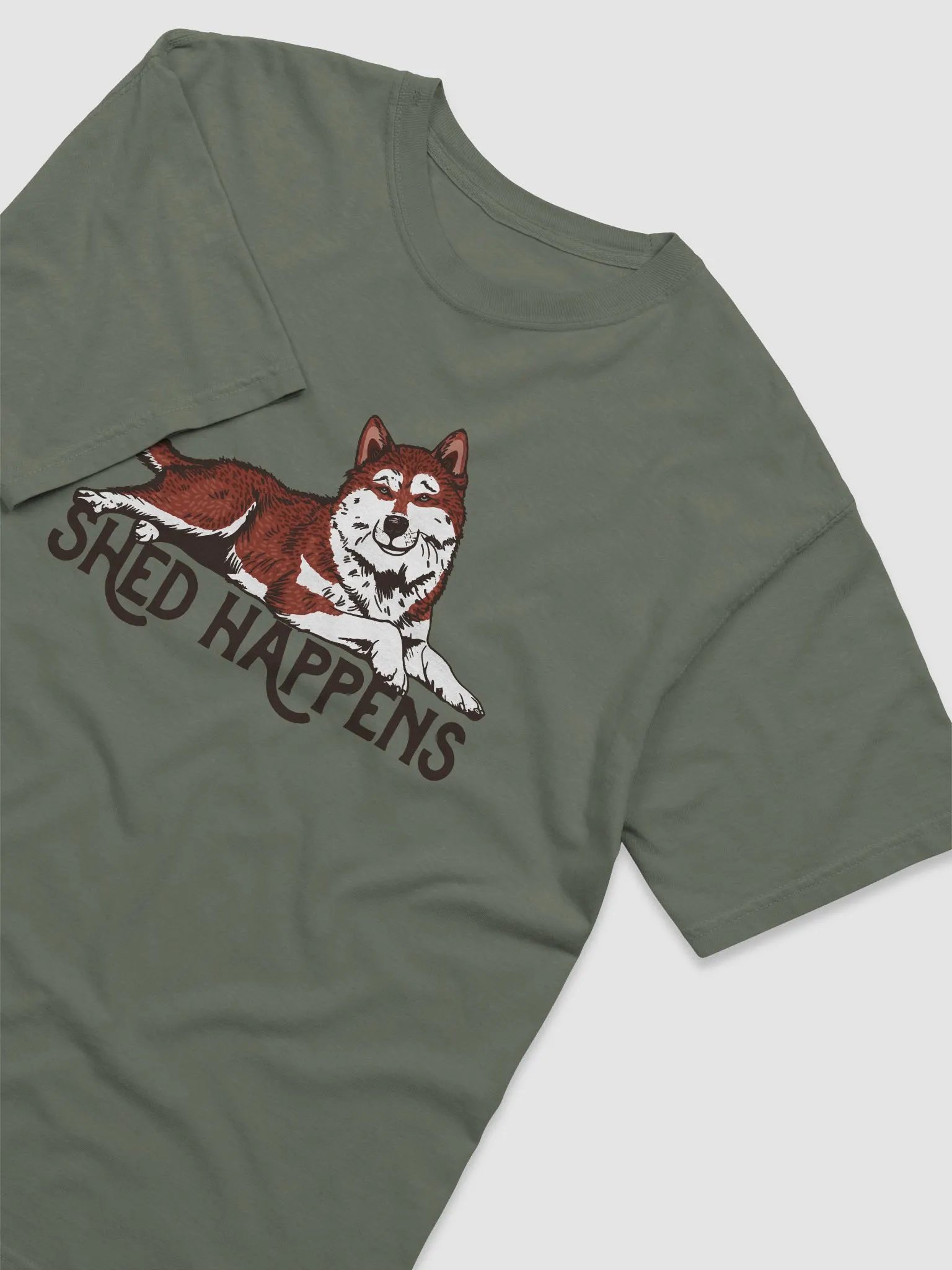 Shed Happens T-Shirt of a Siberian Husky (Red) | Funny T-Shirt for Siberian Husky Paw-rents product image (26)