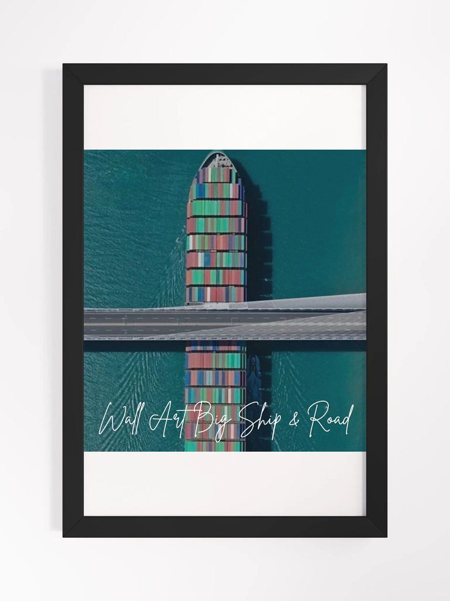 Road Ship Art Framed High-Quality Matte Poster (in) product image (1)