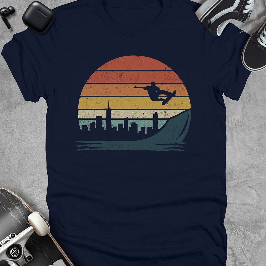Vintage skateboarding t-shirt, Unisex product image (3)