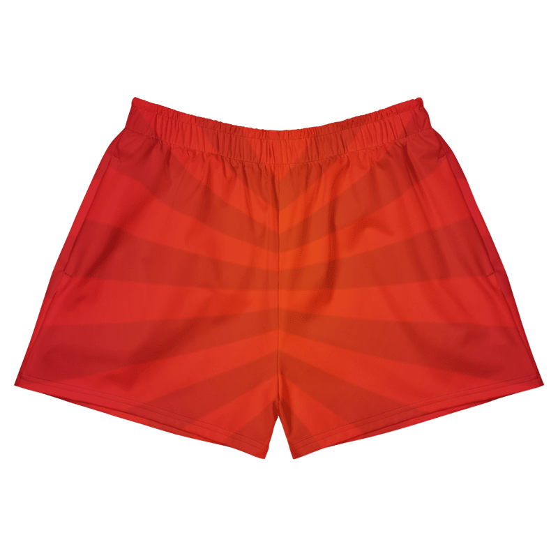 Radiant Red Sunburst Athletic Shorts product image (1)