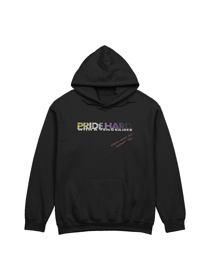 Non-binary "Pride Hard" Hoodie product image (1)