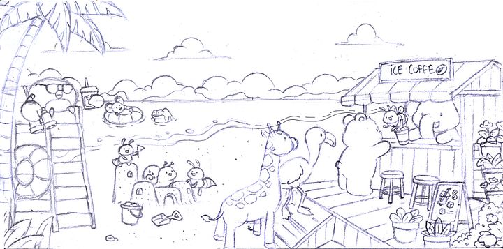 Caffeinated Chaos Coastal Coloring Book PRE-ORDER product image (2)