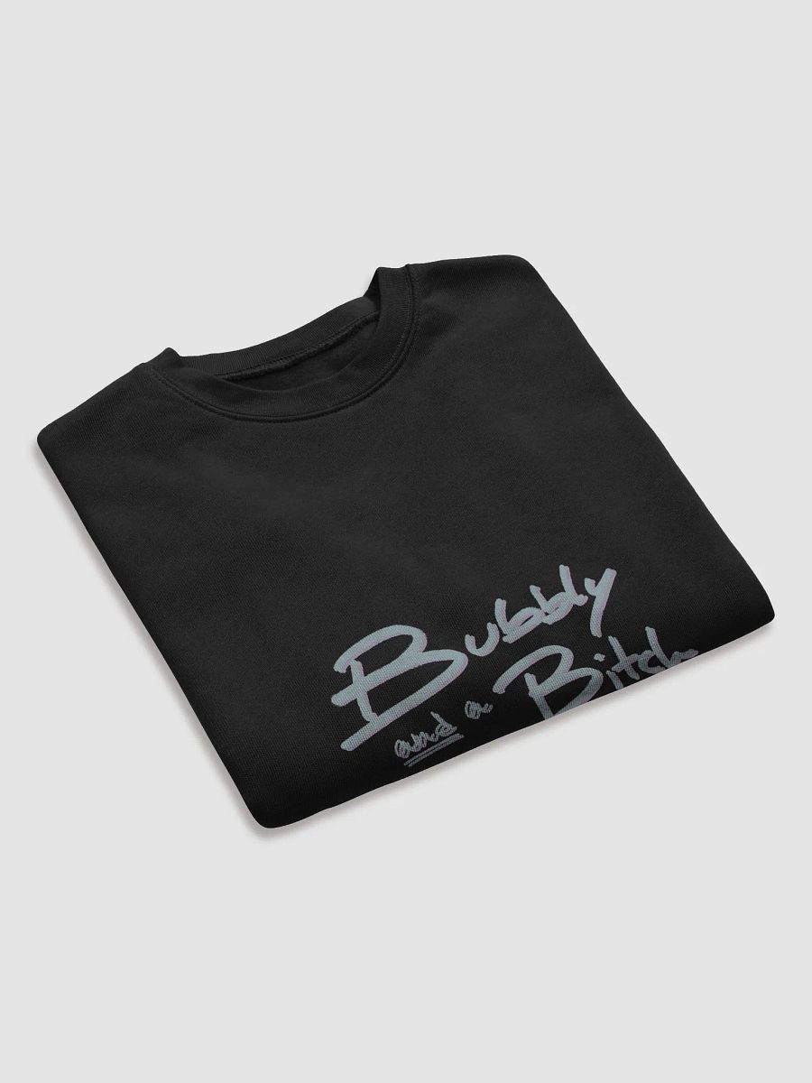 Bubbly and a B*tch (cotton candy shadow design) women's fleece crop sweatshirt product image (7)