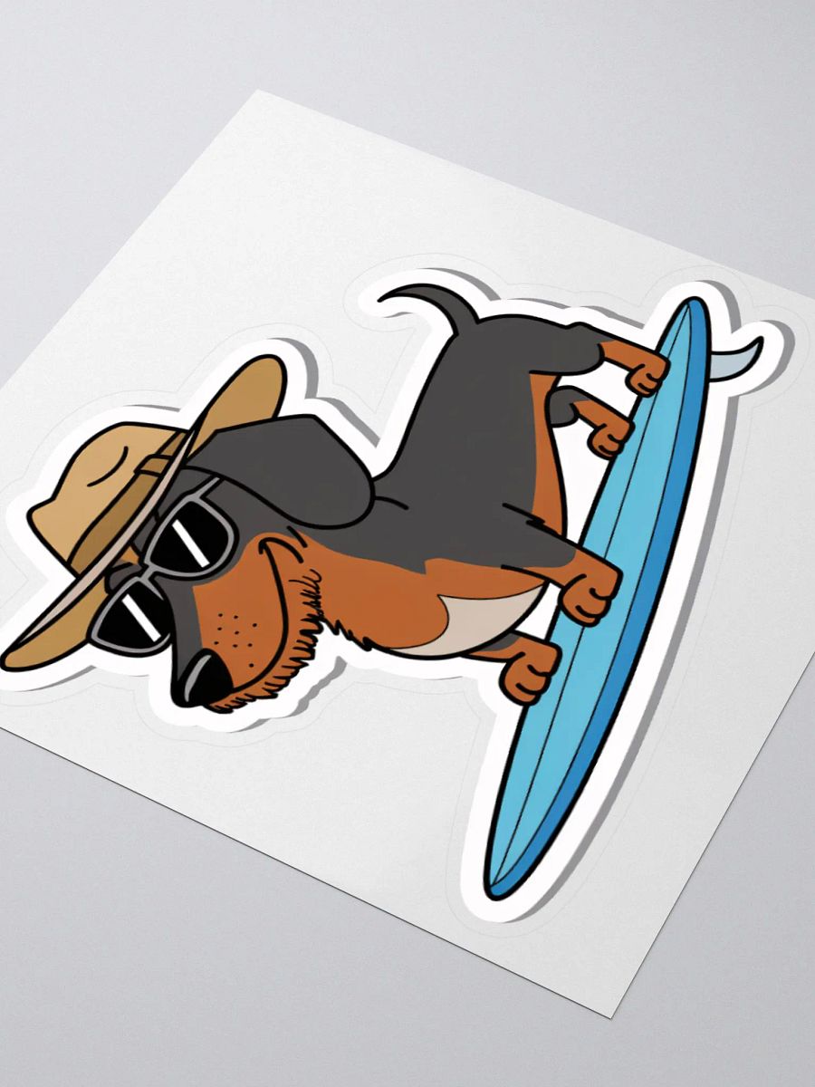 Surf's Up Dachshund Sticker product image (9)