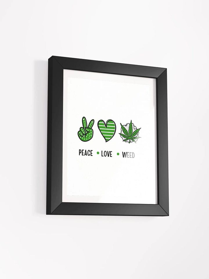 Peace, Love, Weed Framed Poster product image (2)