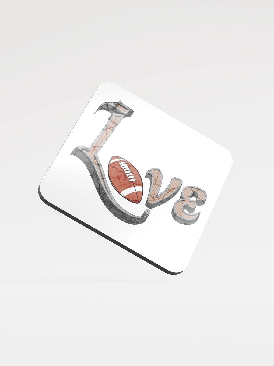 Love Football of the Game Cork Coaster product image (1)