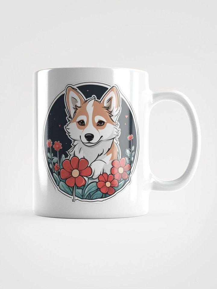 Red Daisy White Glossy Mug product image (1)