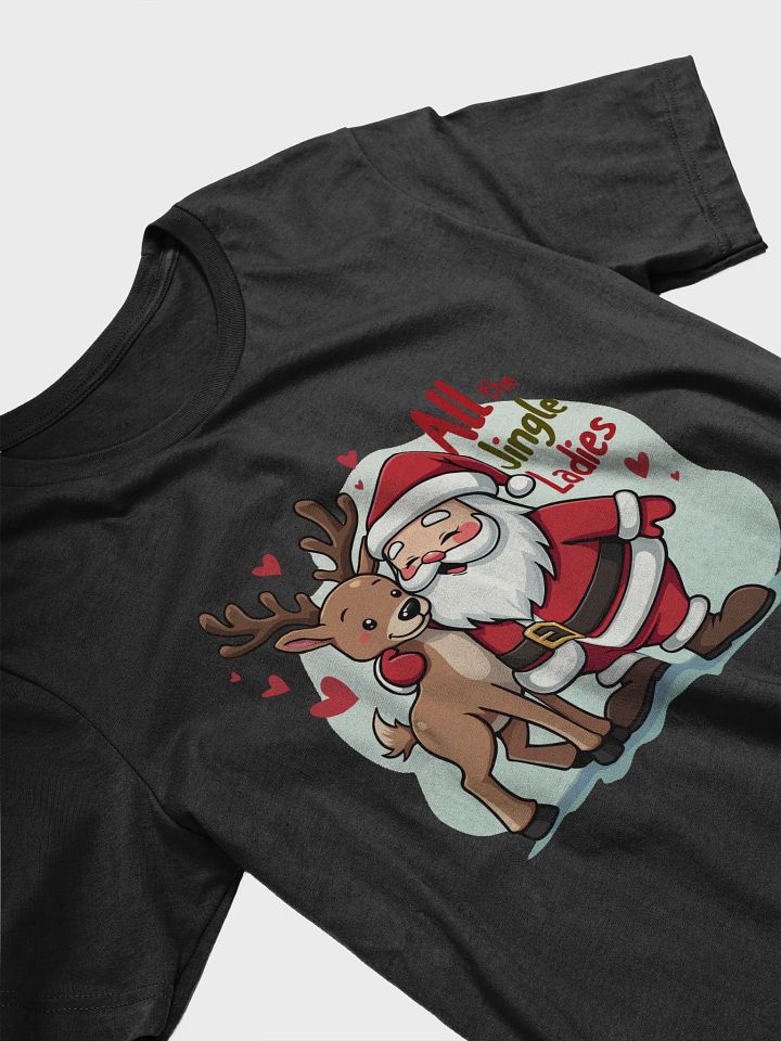Jingle Ladies Santa & Reindeer T-shirt product image (2)