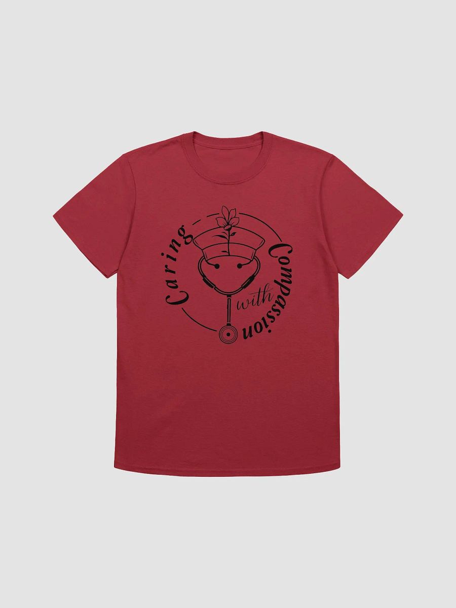 Caring With Compassion Nurse Line Art T-Shirt product image (1)