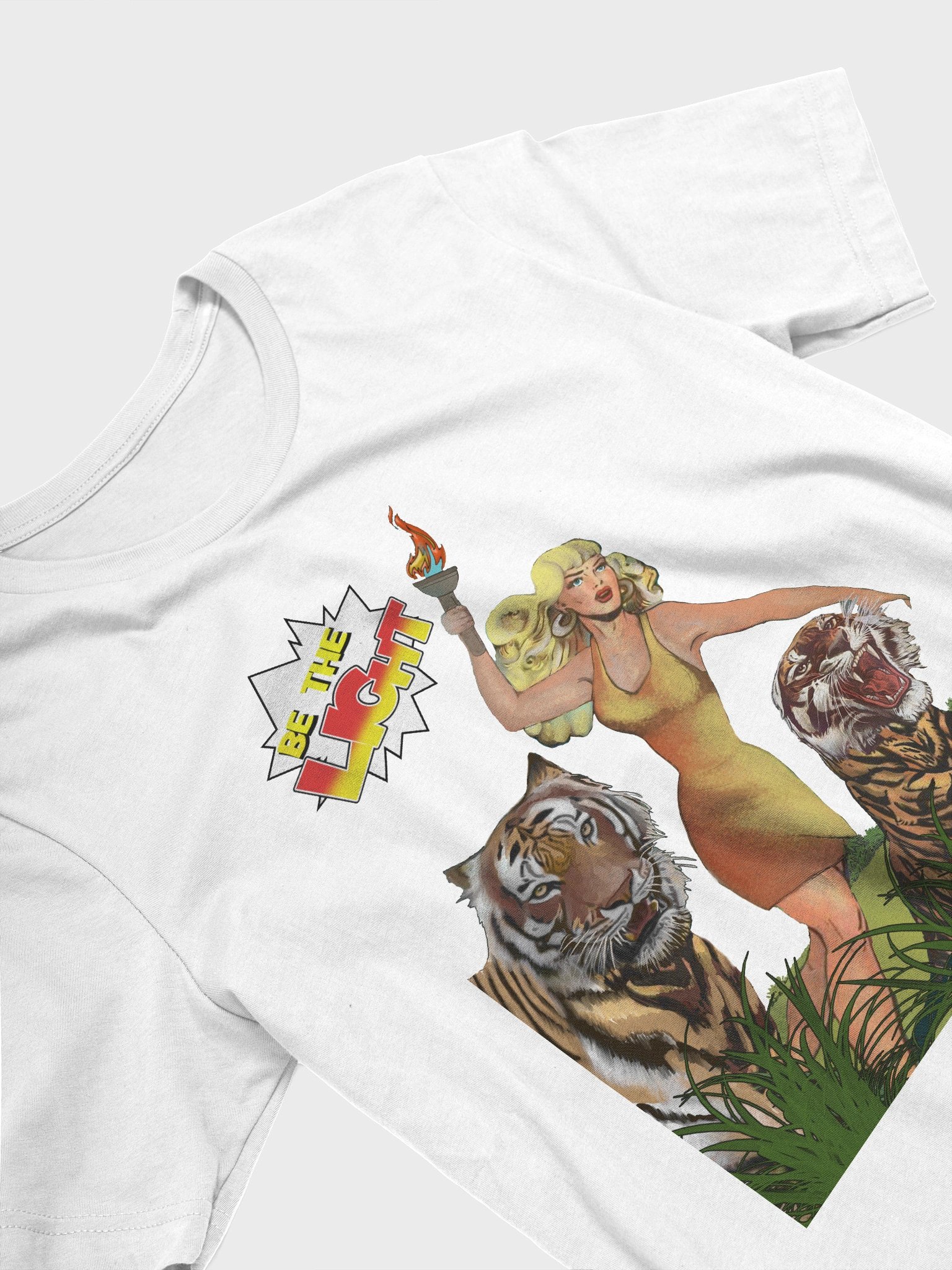 Be the Light Tee | Jungle Girl Shirt Retro Heroine T-Shirt | Vintage Comic Con T-Shirt product image (3)