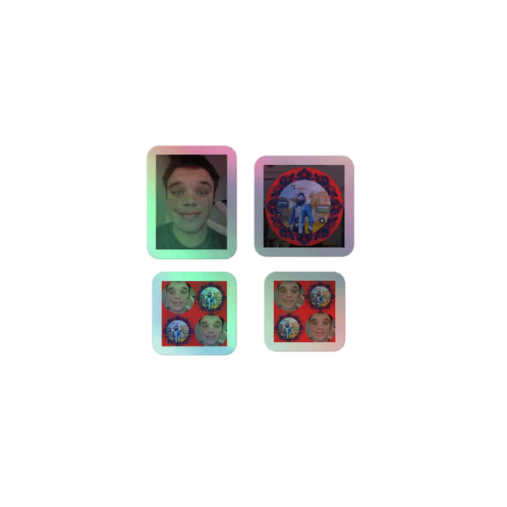 Peace & Pixels Holographic Sticker Sheet product image (1)
