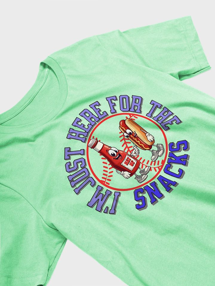 Im Just Here For The Snacks Baseball Buddies Unisex T-Shirt product image (38)