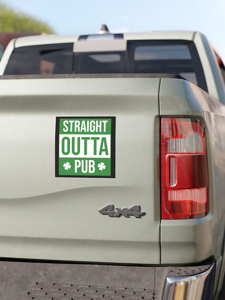 Car Magnet- Straight Outta Pub funny car design product image (1)
