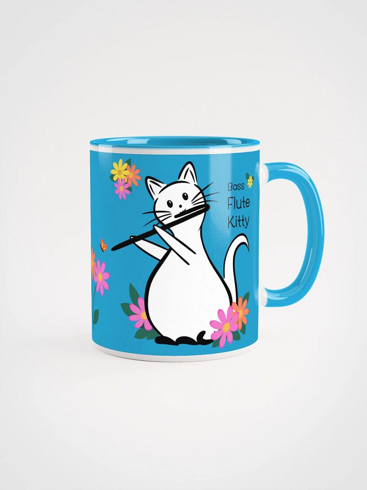 Flute Kitty Ceramic Mug - 11 0z - Bass Flute product image (1)