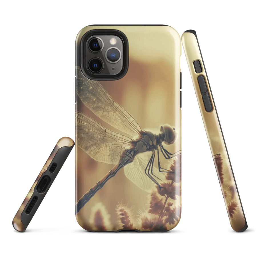 Tough Phone Case for iPhone® - Dragonfly Closeup product image (1)