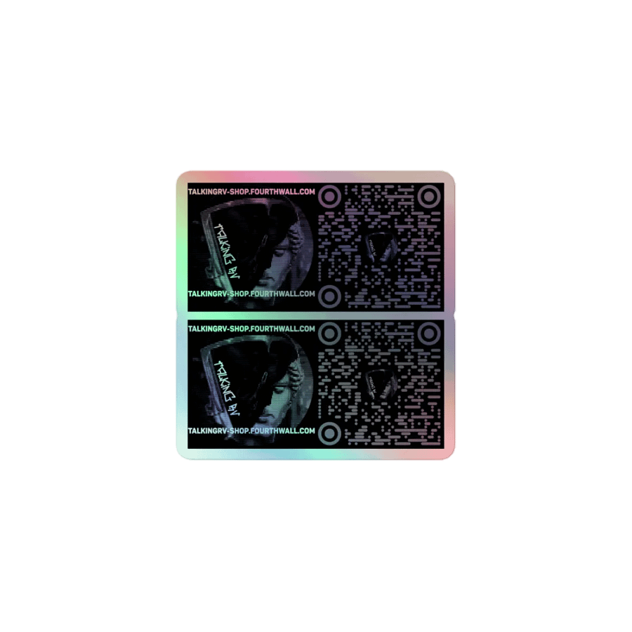 TalkingRV Website Holographic Sticker Sheet Set product image (1)