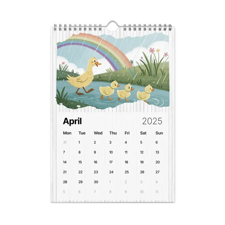 ADORABLE ANIMALS WALL CALENDAR 2025 product image (1)