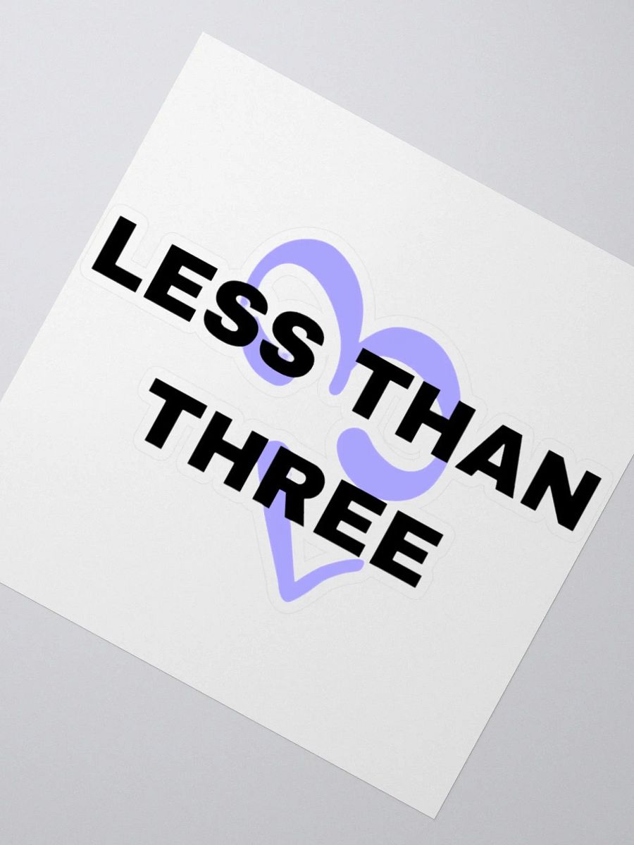 Less Than Three Sticker - (3