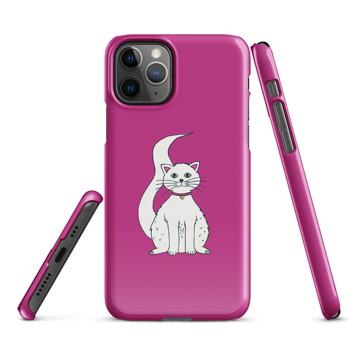 White Cat (art by Dina R.) acrylic painting picture II. - Snap Case for iPhone product image (2)
