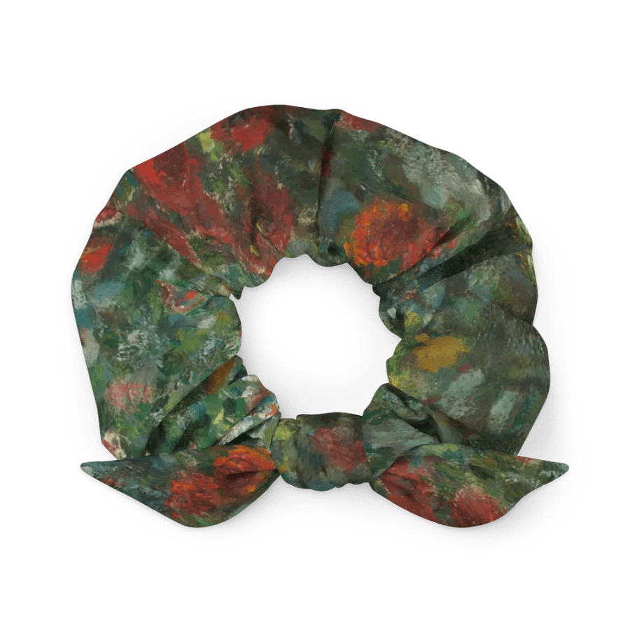Monet Dahlias Fine Art Scrunchie with Bow product image (3)