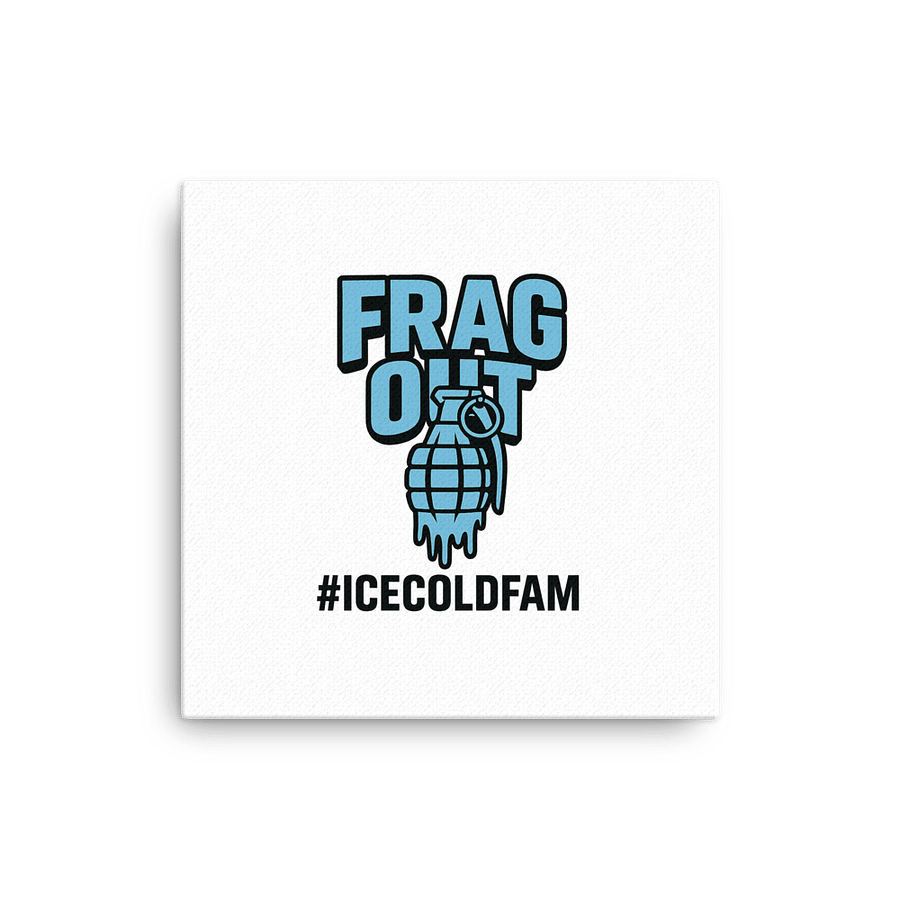 "FRAG OUT // Ice Cold Detonation" Canvas Print product image (1)