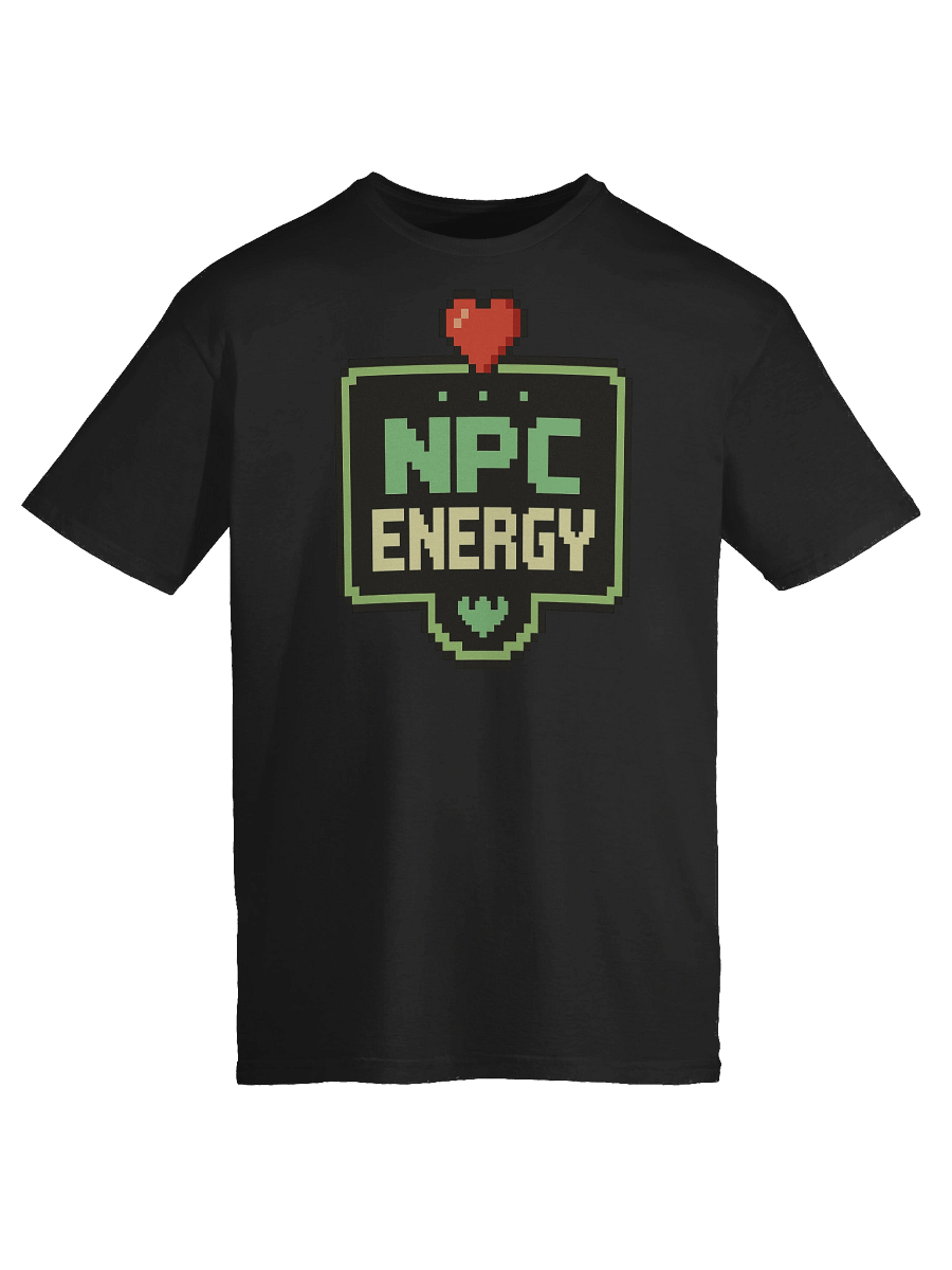 NPC Energy – Retro Pixel Gamer Meme Tee product image (9)