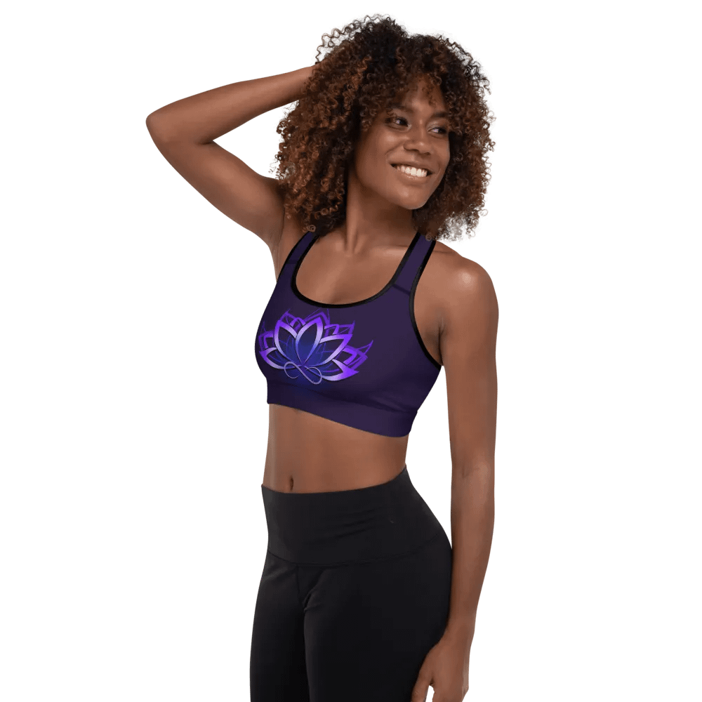 Flexxfinity Fitness Padded Sports Bra Dark product image (3)