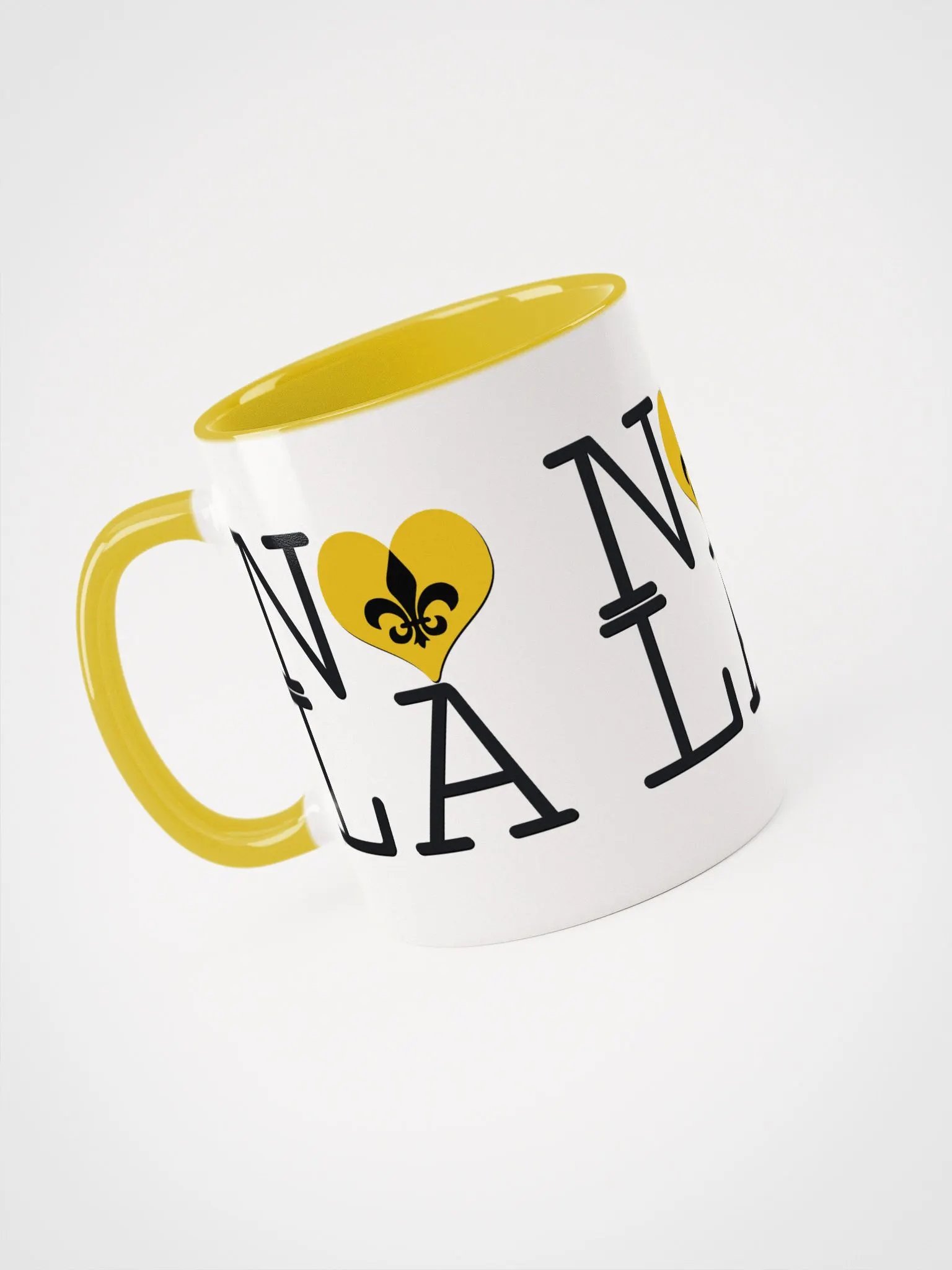 I LOVE NOLA **BIGSHOT COLOR MUG** (YELLOW HEART) product image (3)