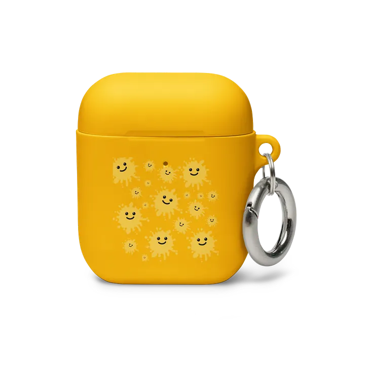 Yellow Printed Air Pod Cases product image (2)