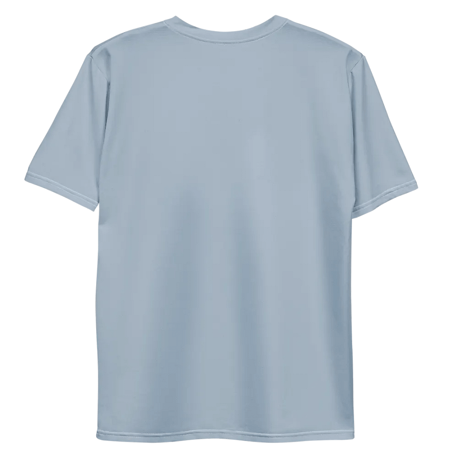 Plain Light Grayish Blue True Summer Men's Crewneck Polyester Heavyweight Premium T-Shirt by Treasure Pie product image (10)