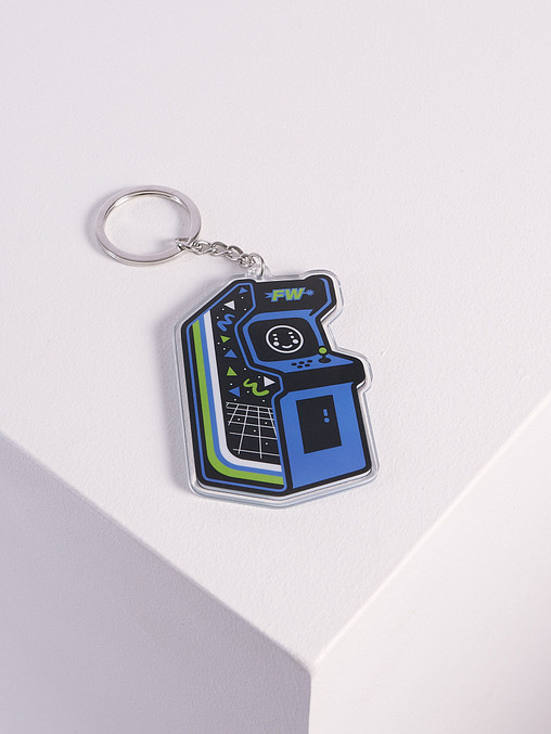 Photo showing Custom Shape Acrylic Keychain