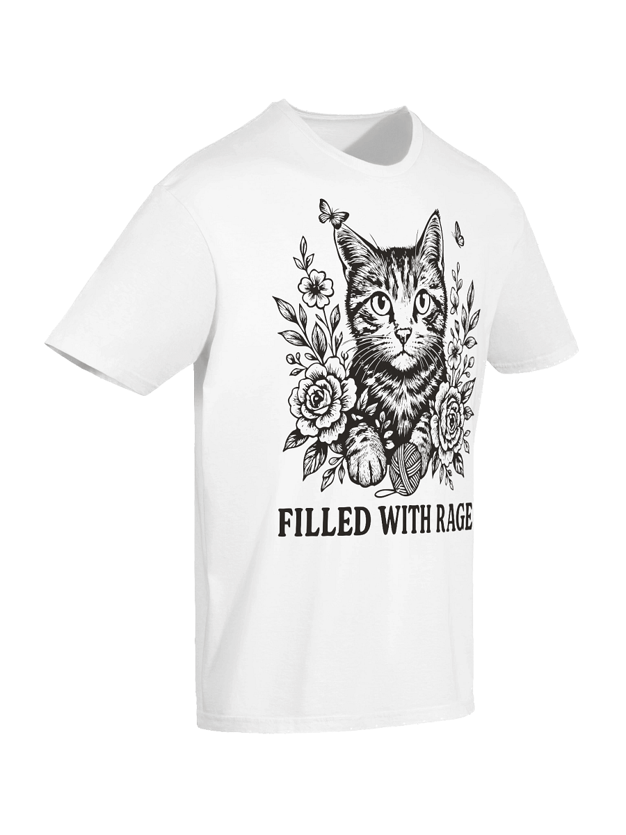 Filled With Rage Feline Floral T-Shirt product image (55)