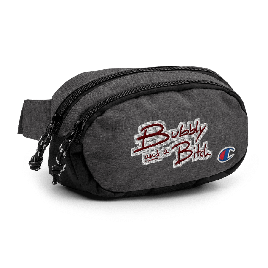 Bubbly and a B*tch (maroon bubble design) champion fanny pack product image (3)