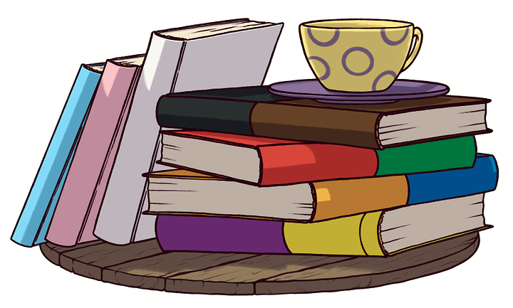 sticker : pride bookstack product image (1)