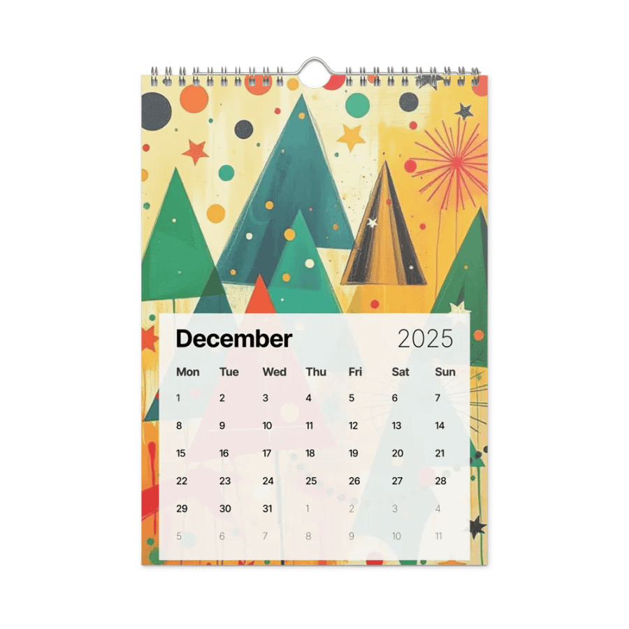 ART ABSTRACT WALL CALENDAR 2025 product image (4)