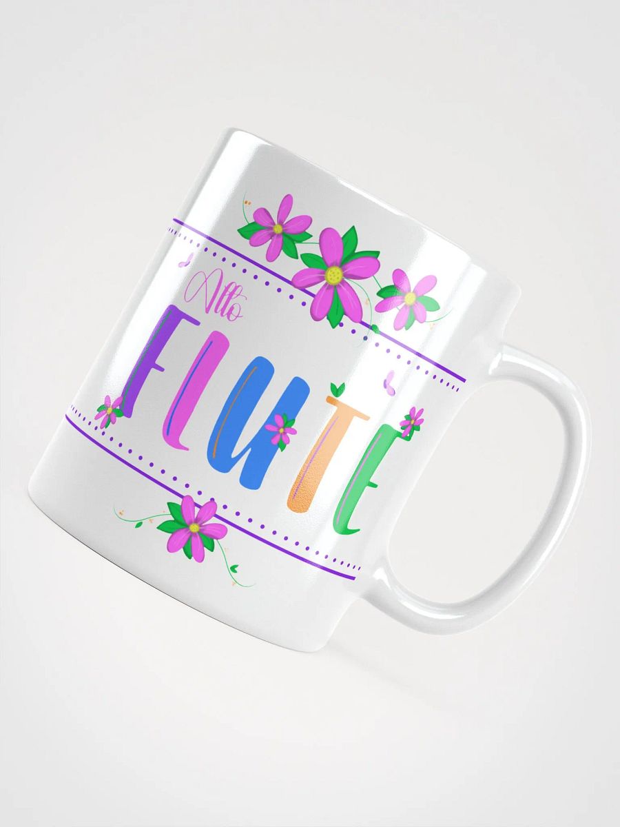 Floral Flutes White Glossy Mug - Alto product image (4)