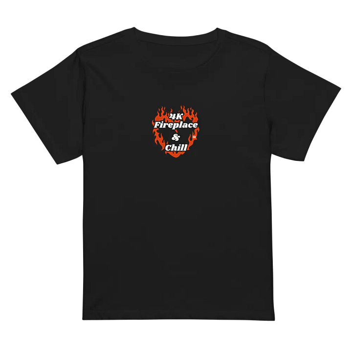 Flaming Heart - 4K Fireplace & Chill | High Waisted Tee product image (1)