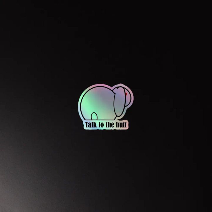 Bunnitude holo sticker product image (2)