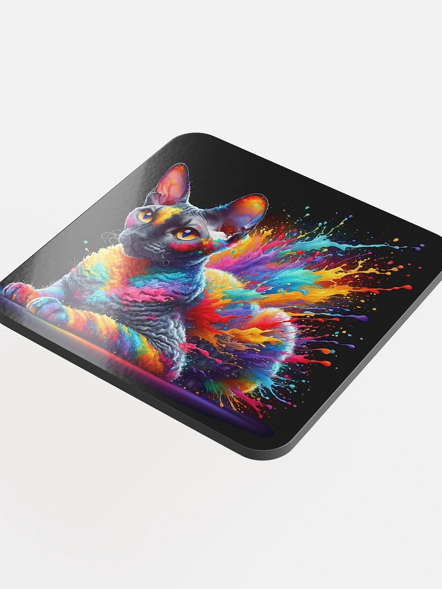 Glossed Cork Coaster: Cornish Rex product image (4)