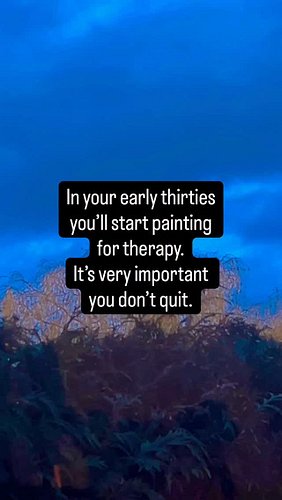 From 2022 to now it’s insane how much my life has changed. I started out just painting to get out how I felt, I had no intent...