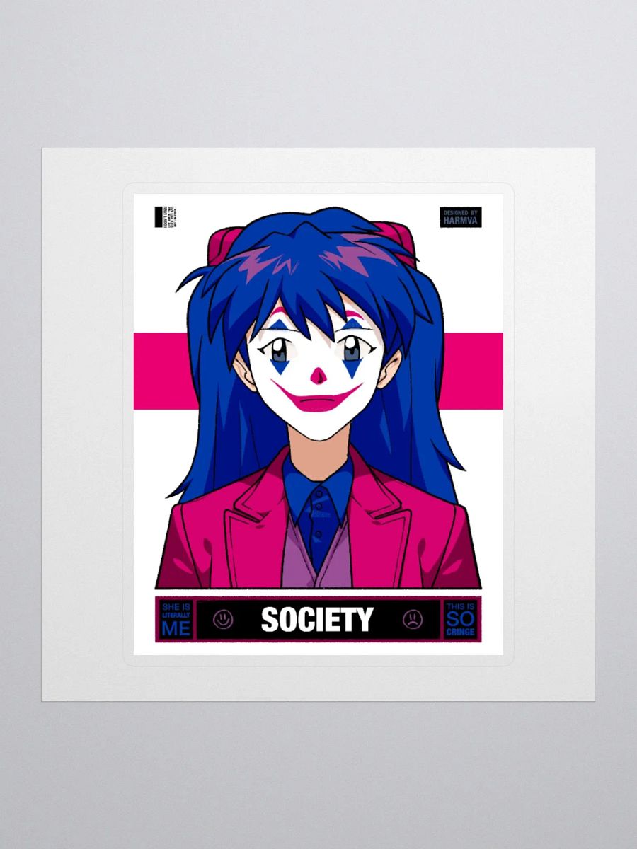 Woker Bi SOCIETY Sticker with Background product image (1)