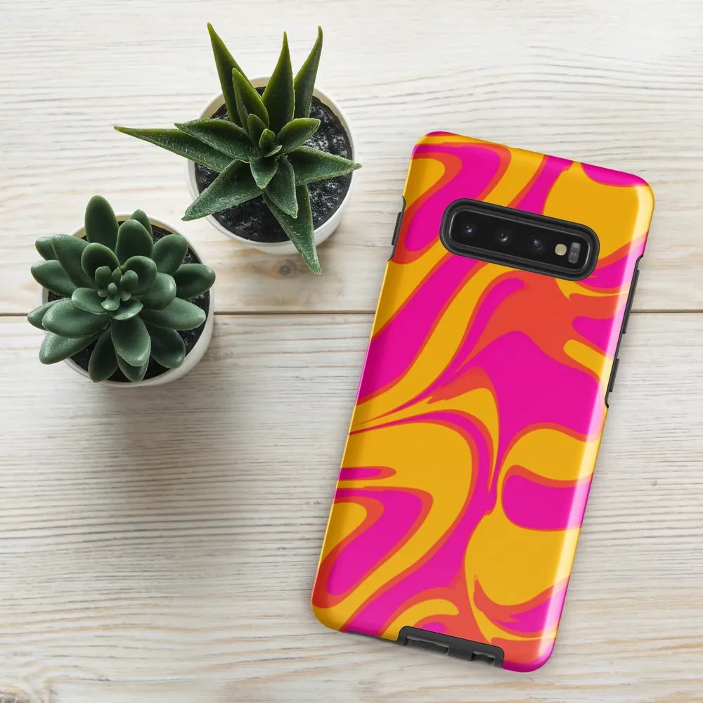 Pink and Yellow Psychedelic Swirls Samsung® Tough Case product image (49)
