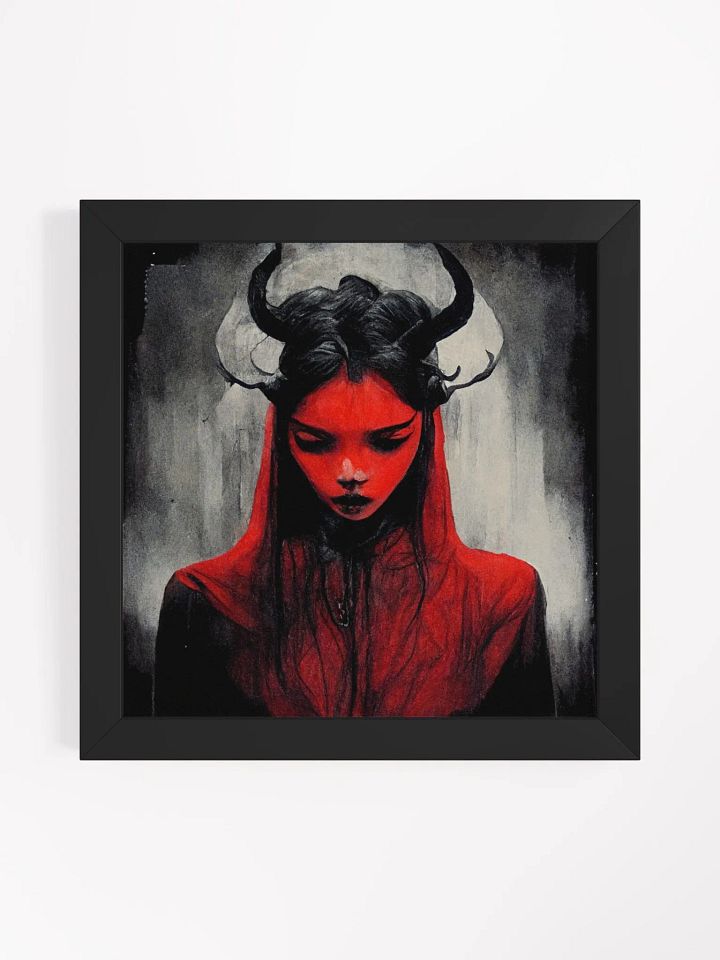 Situational Depression, Vibrant Ayous Wood Framed Matte Poster product image (1)