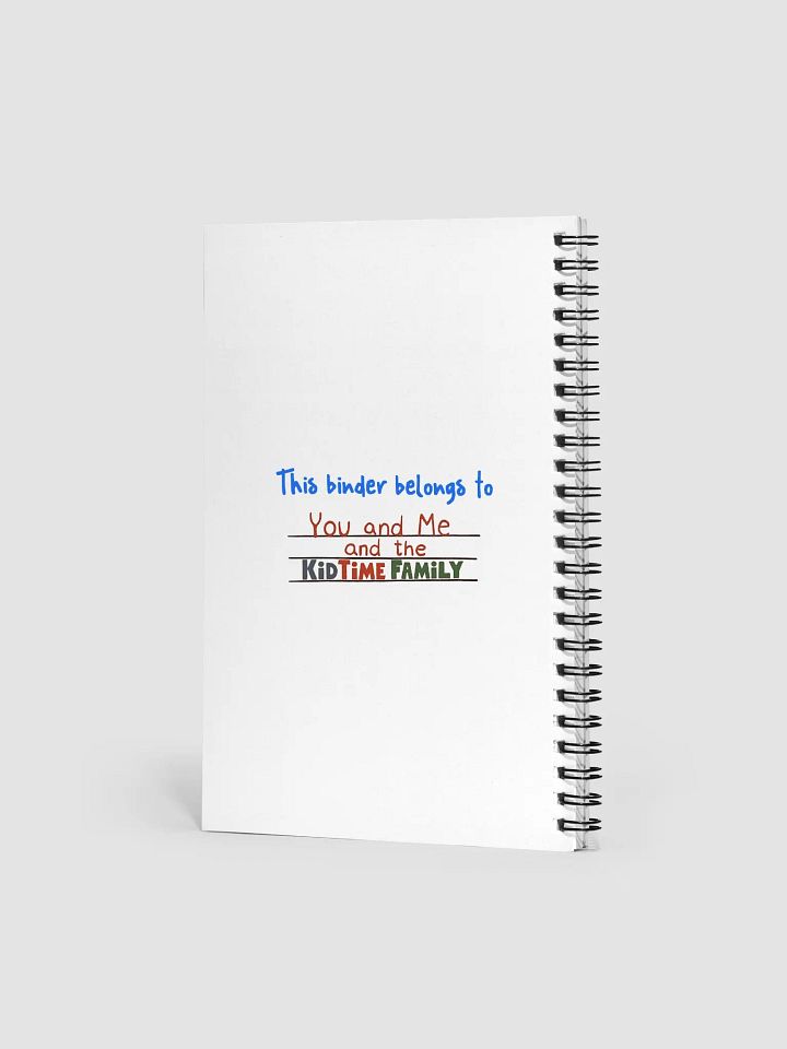 KidTime Family Small Binder product image (2)