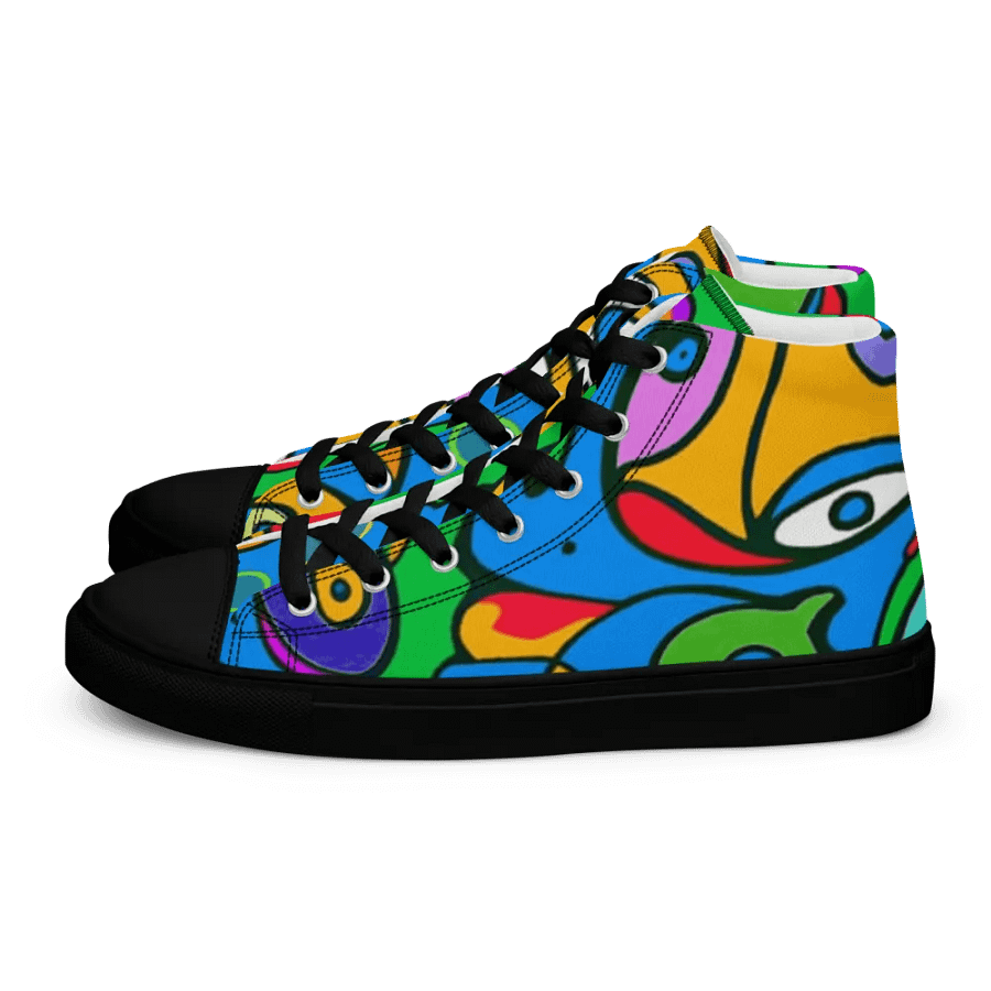Fishtopia High Top Canvas Shoes product image (1)