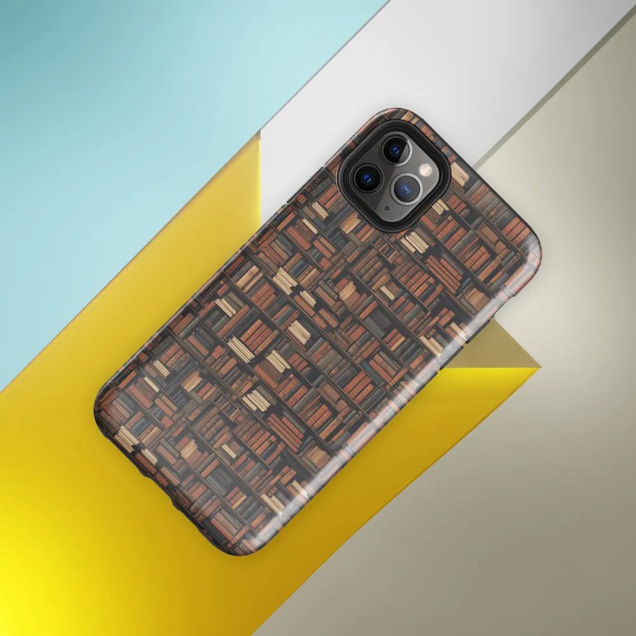 Bookshelf Pattern Books iPhone Tough Case product image (8)