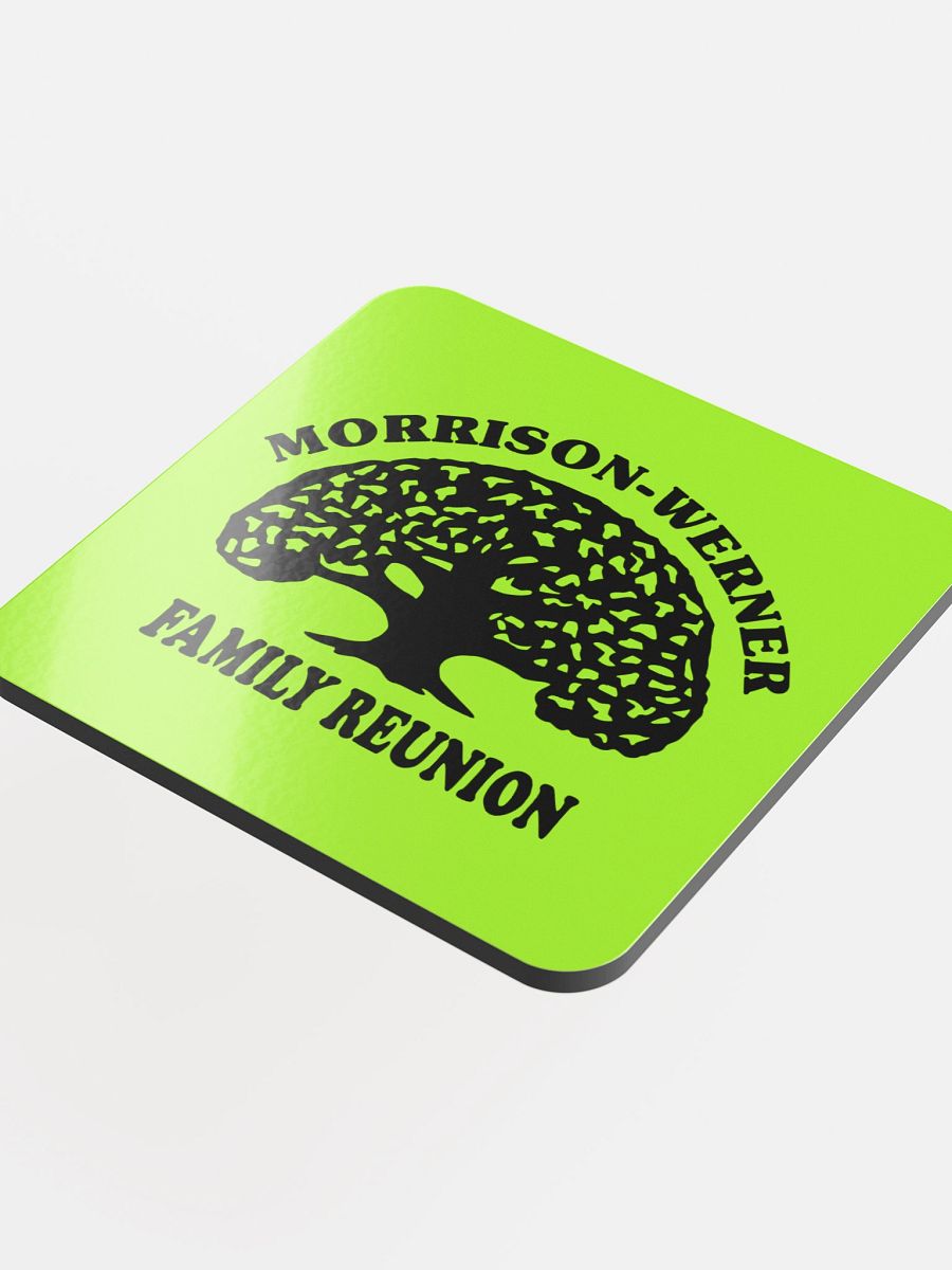 "Morrison-Werner Tree" Drink Coaster (Chartreuse) product image (1)